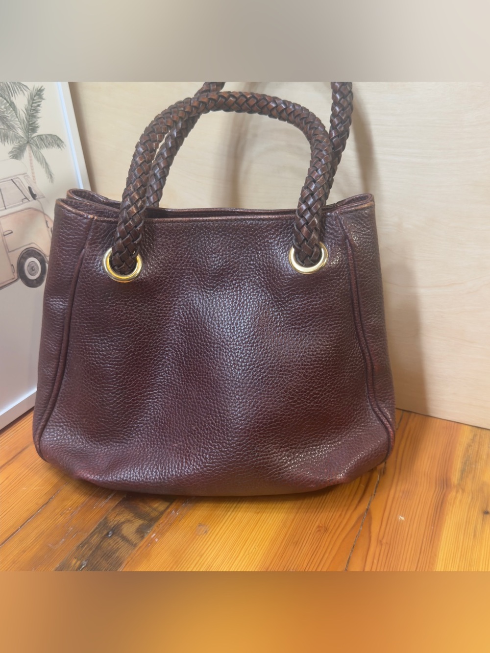 Marc Jacobs vintage Pebbled Leather Shoulder Bag - Dark Brown